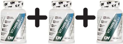 3 x Vitamin B Complex - 100 tabs
