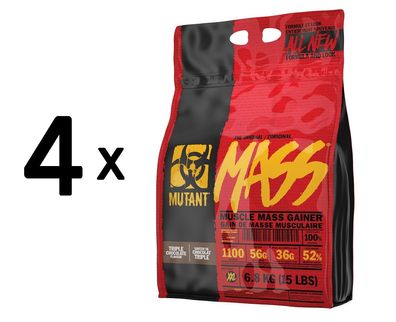 4 x Mutant Mass, Triple Chocolate - 6800g