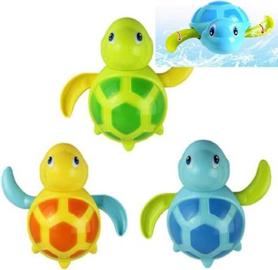 3-teiliges Bade-Schwimmschildkröten-Spielzeug für Babys, Kleinkinder