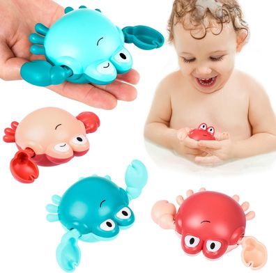 Badespielzeug, aufziehbares Schwimmkrabben-Baby-Badespielzeug
