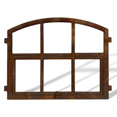 Stallfenster Eisenfenster zum Öffnen Scheunenfenster Rost 64x54cm Antik-Stil