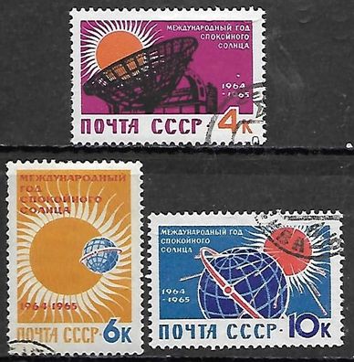 Sowjetunion gestempelt Michel-Nummer 2862-2864