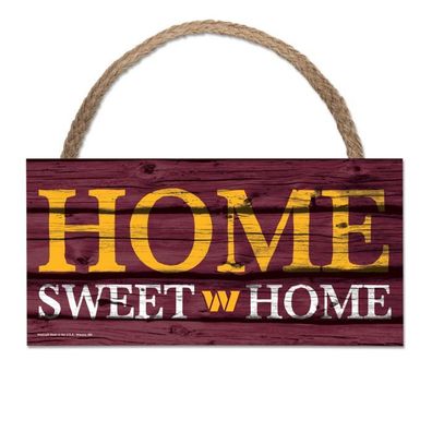 NFL Washington Commanders Home Sweet Wood Sign Holzschild Tür- / Wand-schmuck