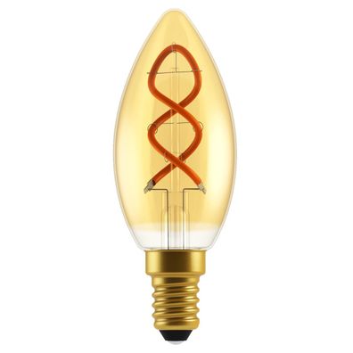 Nordlux LED Leuchtmittel E14 goldfarbend 136lm 2000K 2,5W 80Ra 330° dimmbar 3,5x3,5x9