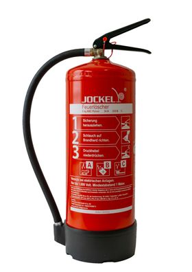 Jockel P6LJK34 Pulver Feuerlöscher 6kg ABC 34A 233B 10LE Dauerdruck