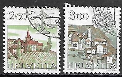 Schweiz gestempelt Michel-Nummer 1288-1289