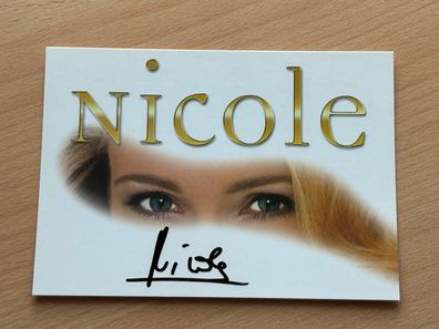 Nicole Autogrammkarte orig signiert #6942