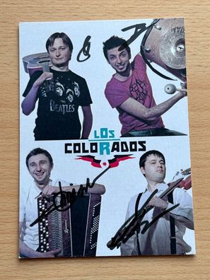 Los Colorados Autogrammkarte orig signiert #6911