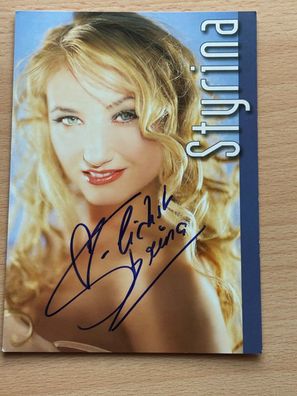 Styrina Autogrammkarte orig signiert #6899