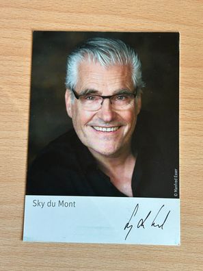 Sky du Mont Autogrammkarte orig signiert #6740