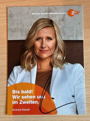 Andrea Kiewel Autogrammkarte orig signiert #6796