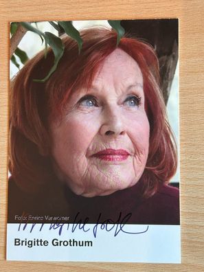 Brigitte Grothum Autogrammkarte orig signiert #6816