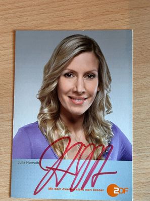 Julia Horvath Autogrammkarte orig signiert #6833