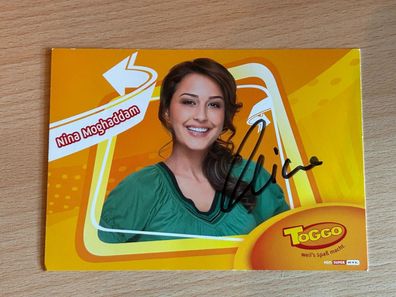 Nina Moghaddam Autogrammkarte orig signiert #6839
