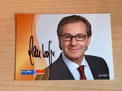 Jan Hofer Autogrammkarte orig signiert #6842