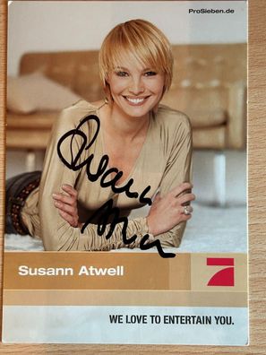 Susann Atwell Autogrammkarte orig signiert #6805