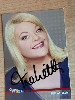 Tine Wittler Autogrammkarte orig signiert #6799