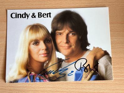 Cindy & Bert Autogrammkarte orig signiert #6711