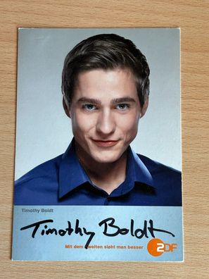 Timothy Boldt Hanna Folge deinem Herzen Autogrammkarte orig signiert #6755
