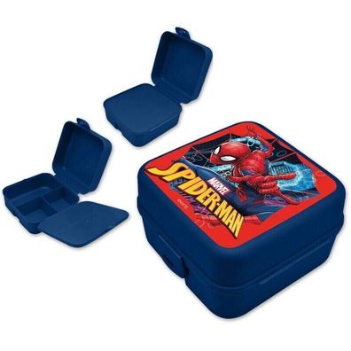 Spider-Man Lunchbox mit mehreren Fächern, Multi-Fach Brotdose, BPA frei - Marvel