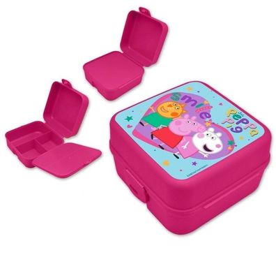 Peppa Pig Lunchbox mit mehreren Fächern, Multi-Fach Brotdose, BPA frei - Wutz