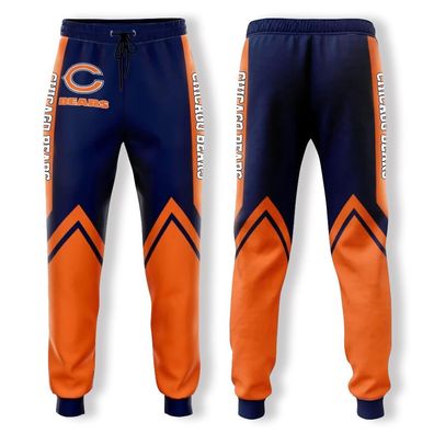 Neu Herren Fußball Hose Chicago Bears Zweifarbige drucke Sporthose