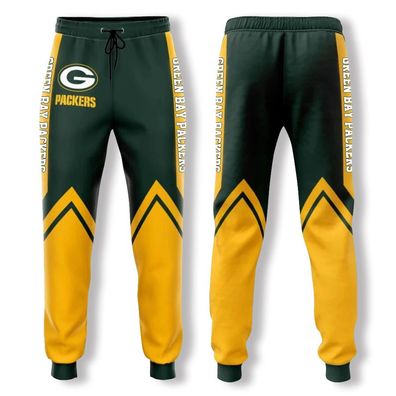 Neu Herren Fußball Hose Green Bay Packers Zweifarbige drucke Sporthose
