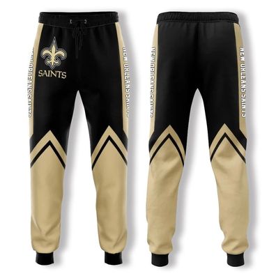 Neu Herren Fußball Hose New Orleans Saints Zweifarbige drucke Sporthose