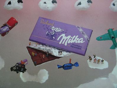 alte Werbung Reklame Postkarte AK Milka Alpenmilch nr 12 Ikuo Fuji Düsseldorf