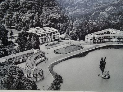 sehr alte Postkarte AK KF s/ w Düsseldorf Schloß Benrath am Rhein 1963 Albert Ball jr