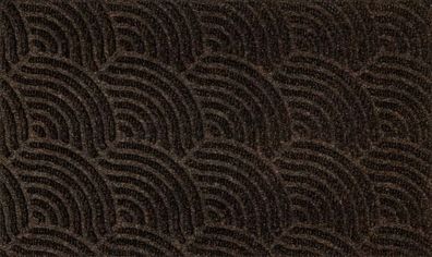 Fußmatte DUNE Waves dark brown 45x75 cm, 054330 1 St