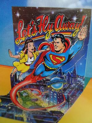 3D Pop-Up Standkarten Grußkarten PopShots Superman Let´s fly Away DC Comics