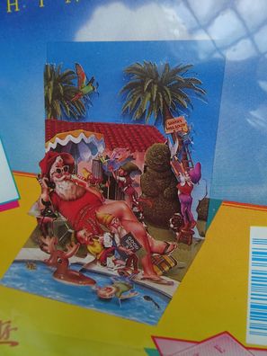 3D Pop-Up Standkarten Grußkarten PopShots Sunshine Santa Weihnachtsmann Weihnachten