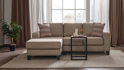 Ecksofa L-Form Textil Eckcouch Sofa Polster Premium Couch Möbel Couchen