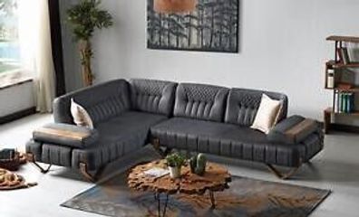 Ecksofa L-Form Textil Eckcouch Sofa Polster Premium Couch L Form Modern Neu