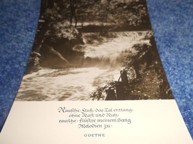 Postkarte-Karte mit Spruch- Oberlausitzer Kunstverlag- Rausche, Fluß, das Tal entlang