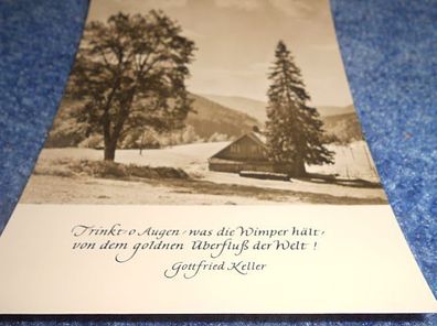 Postkarte-Karte mit Spruch- Oberlausitzer Kunstverlag- Trinkt´ o Augen