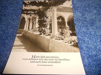 Postkarte-Karte mit Spruch- Oberlausitzer Kunstverlag- Halte dich ans Schöne