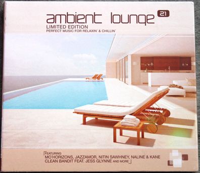 Various - Ambient Lounge 21 (2018) (2xCD) (Globe - 898087-2) (Neu + OVP)