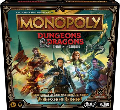 Hasbro Monopoly Dungeons and Dragons: Ehre unter Dieben Brettspiel Spiel deutsch