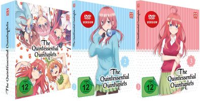 The Quintessential Quintuplets - Vol.1-3 + Sammelschuber - Limited - DVD - NEU
