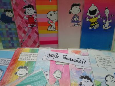 alte Charles Schulz Peanuts Grußkarten Snoopy Charlie Brown Lucy Woodstock Hallmark