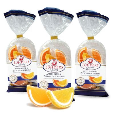 Lühders - Apfelsinen- und Zitronen-Gelee-Scheiben