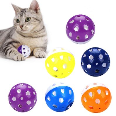 Katzenspielzeugball mit Glocke, für Kunststoff-Katzenspielzeug-Jingle-Bälle