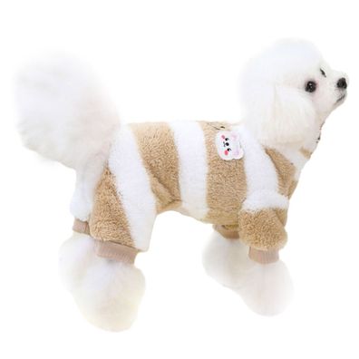 Hund Pyjama für kleine Hunde, Winter Hund Pullover mit Leinenring, Flee XXL