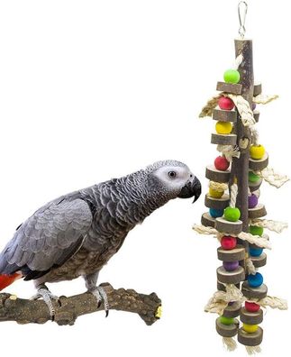 Kauspielzeug für Vögel aus Holz - Blöcke, Spielzeug zum Zerreißen von Papageien