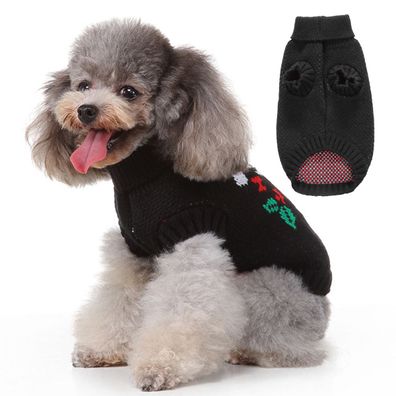 Hund Weihnachten Pullover Pet Winter Strickwaren Weihnachtskleidung Kla XL