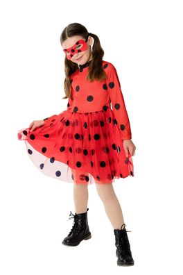 Rubies 300834 Miraculous Ladybug Tutu Kleid, Kinder Kostüm, Gr. 3 - 10 Jahre