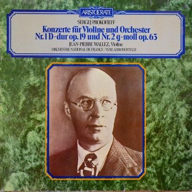 Bellaphon EA 27 007 - Sergei Prokofiev - Konzerte Für Violine Und Orchester Nr