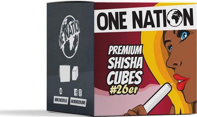 One Nation | Shisha Kohle Naturkohle aus 100% Kokosnuss 26er